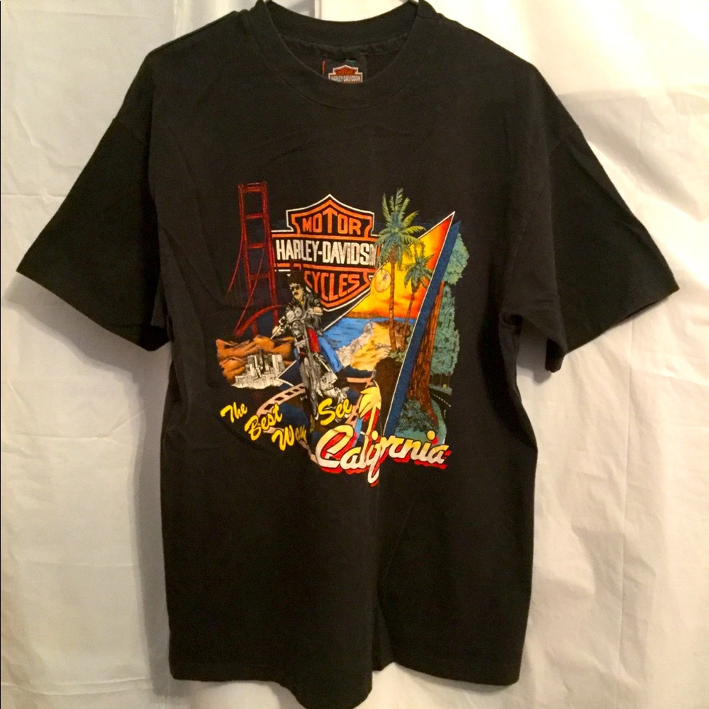 Rare Vintage Harley Davidson Dudley Perkins Shirt
